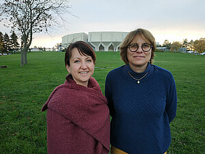 Emmanuelle Leclercq et Caroline Petit,  responsables d'action à l'Université de Reims